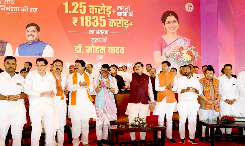 मुख्यमंत्री जी द्वारा लाडली बहना योजना की 40वी किस्त की राशि का अंतरण